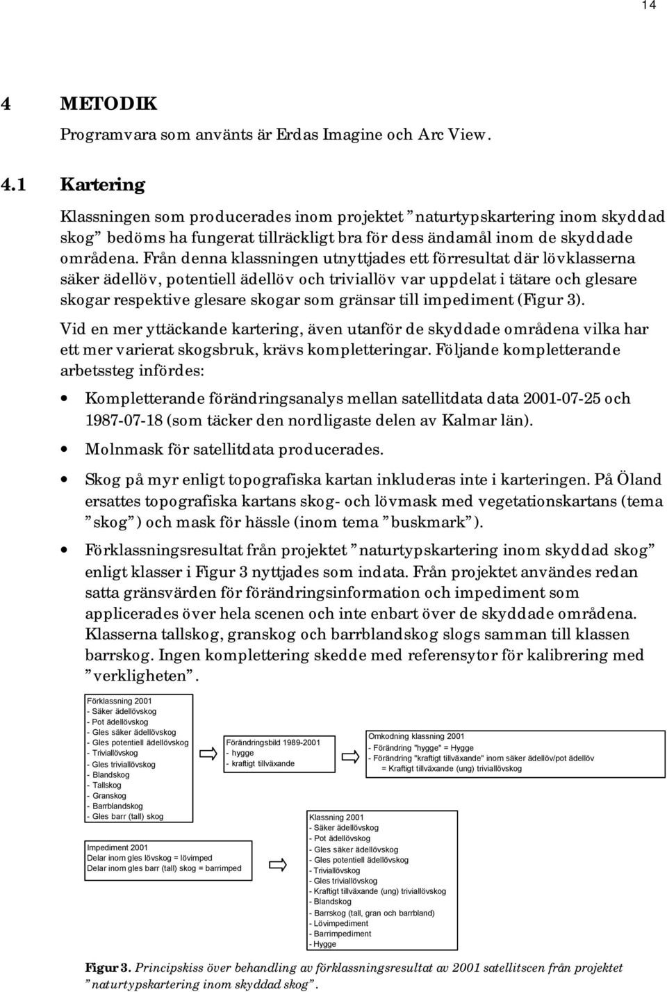 till impediment (Figur 3). Vid en mer yttäckande kartering, även utanför de skyddade områdena vilka har ett mer varierat skogsbruk, krävs kompletteringar.