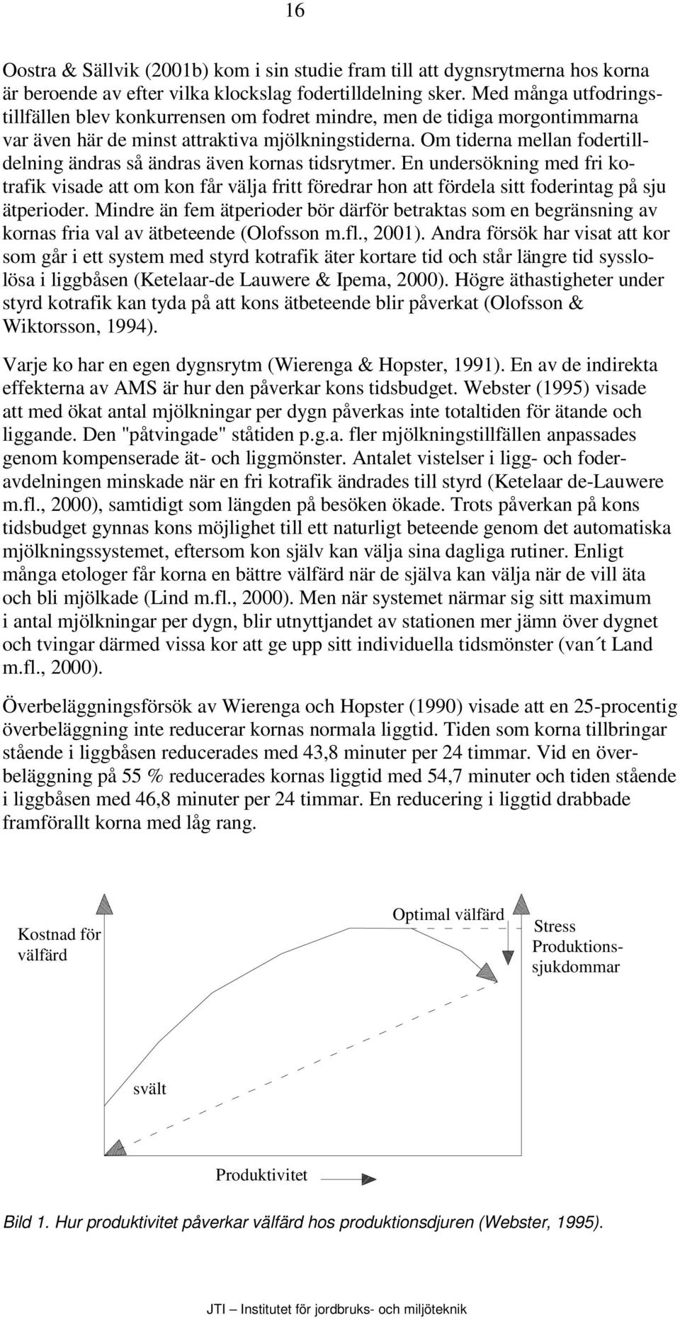 Om tiderna mellan fodertilldelning ändras så ändras även kornas tidsrytmer.