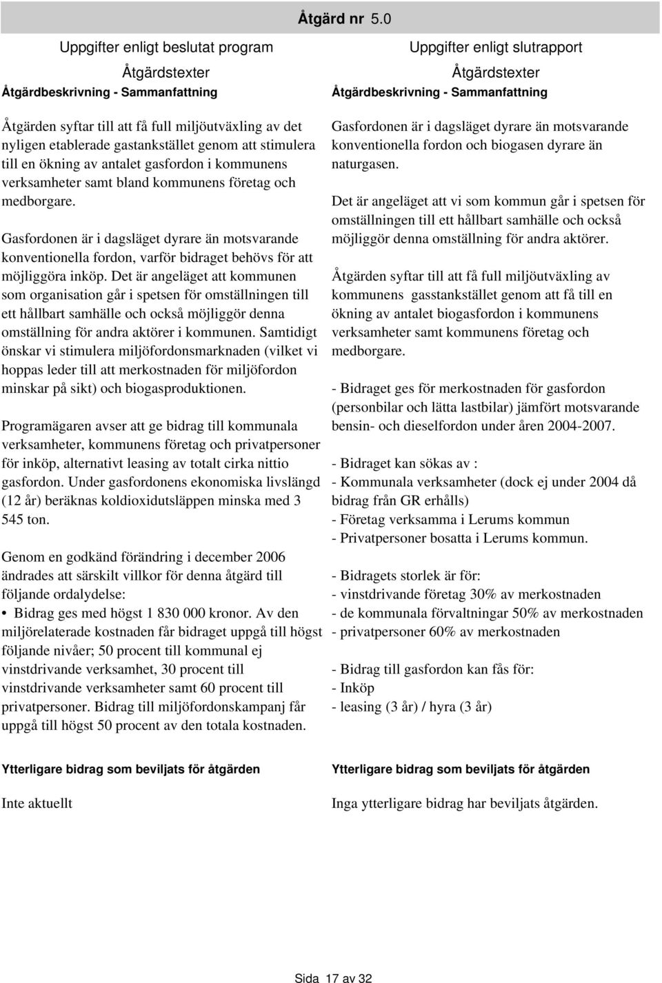 stimulera till en ökning av antalet gasfordon i kommunens verksamheter samt bland kommunens företag och medborgare.