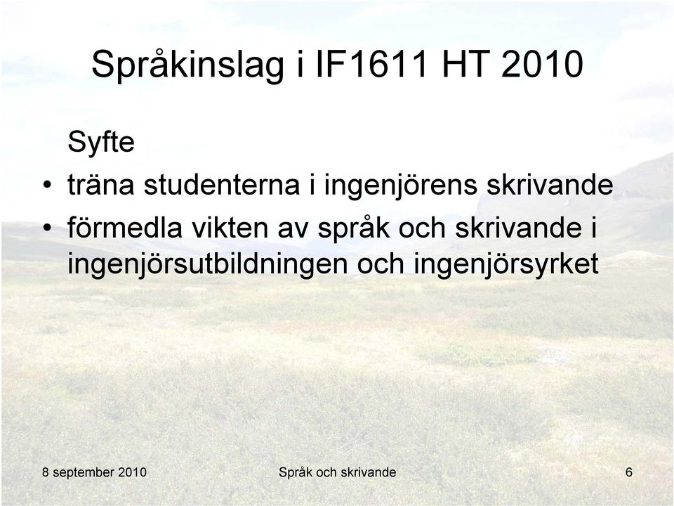 vikten av språk och skrivande i