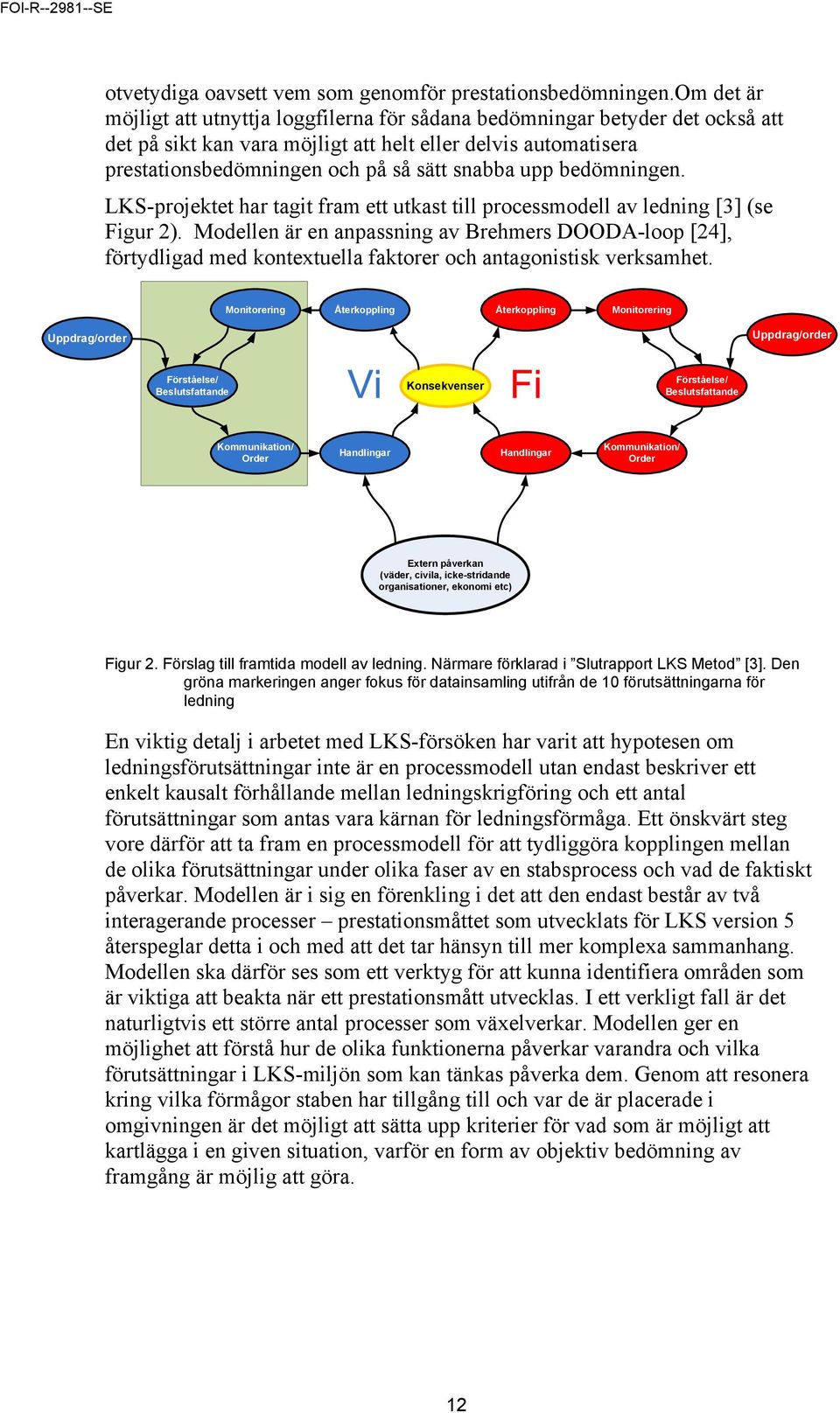 upp bedömningen. LKS-projektet har tagit fram ett utkast till processmodell av ledning [3] (se Figur 2).