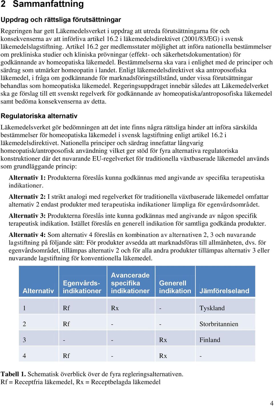 2 ger medlemsstater möjlighet att införa nationella bestämmelser om prekliniska studier och kliniska prövningar (effekt- och säkerhetsdokumentation) för godkännande av homeopatiska läkemedel.