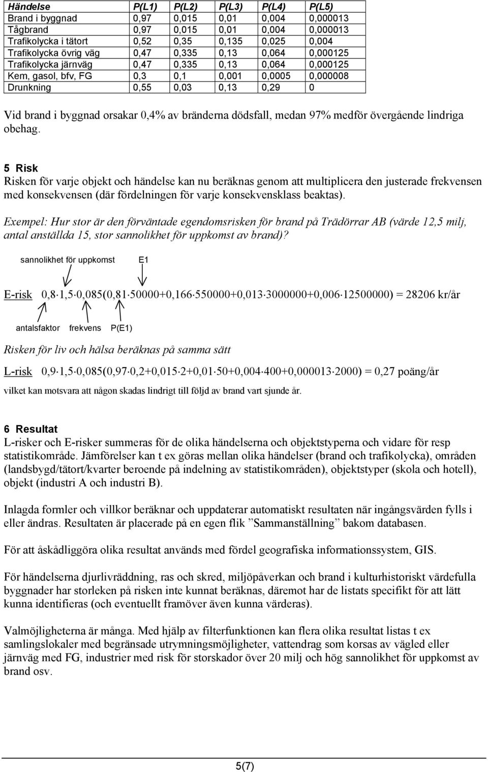 av bränderna dödsfall, medan 97% medför övergående lindriga obehag.