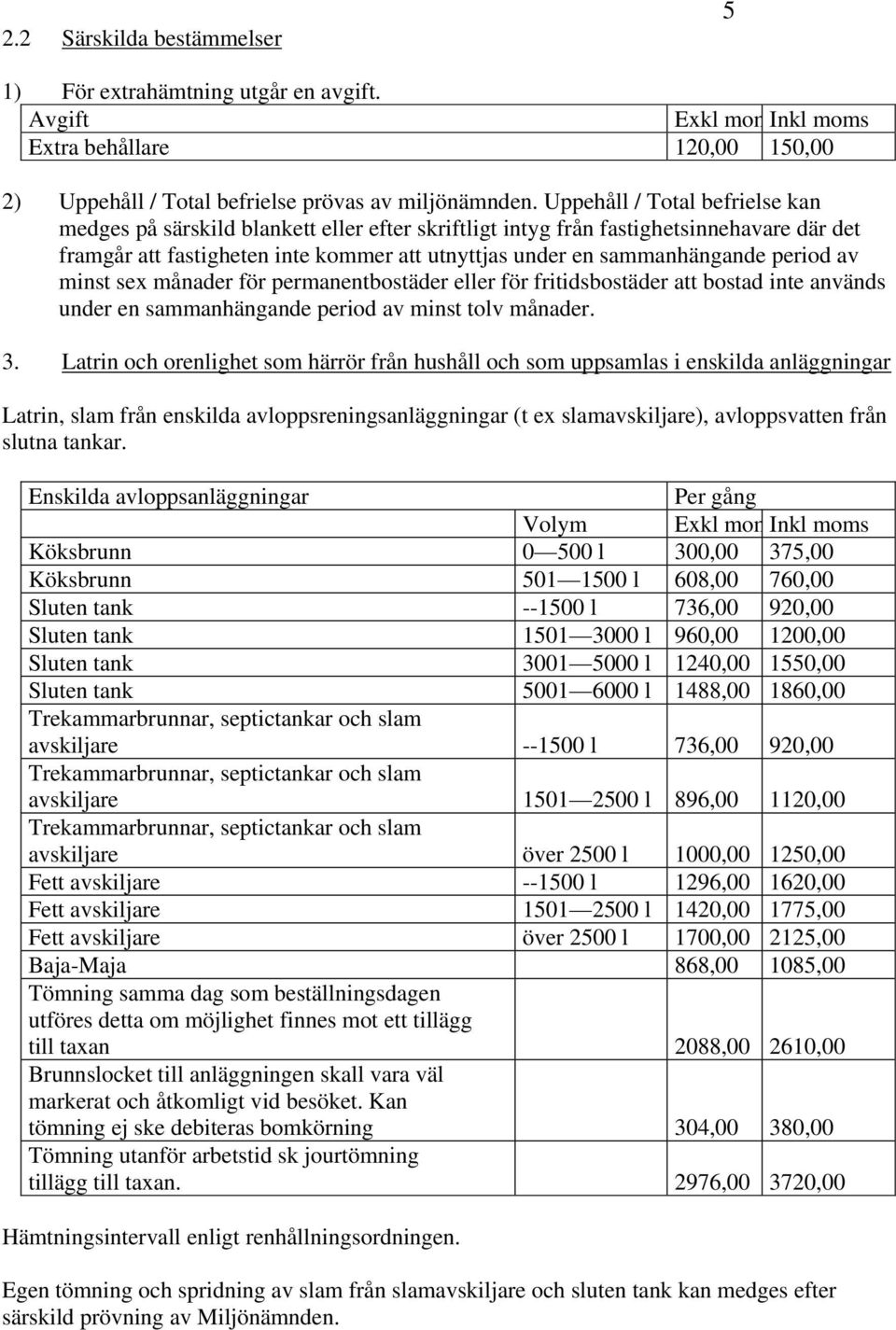 period av minst sex månader för permanentbostäder eller för fritidsbostäder att bostad inte används under en sammanhängande period av minst tolv månader. 3.