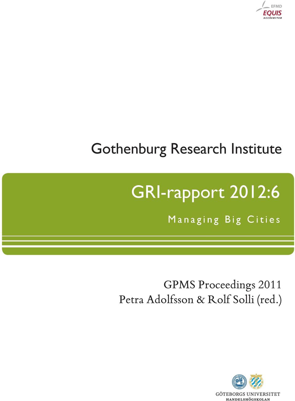 Cities GPMS Proceedings 2011