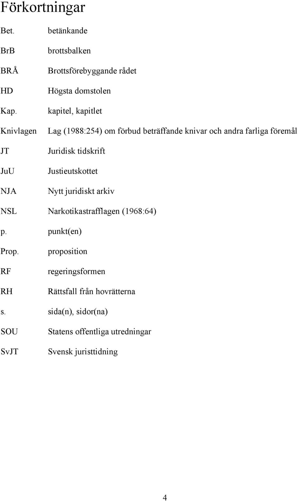 (1988:254) om förbud beträffande knivar och andra farliga föremål Juridisk tidskrift Justieutskottet Nytt juridiskt