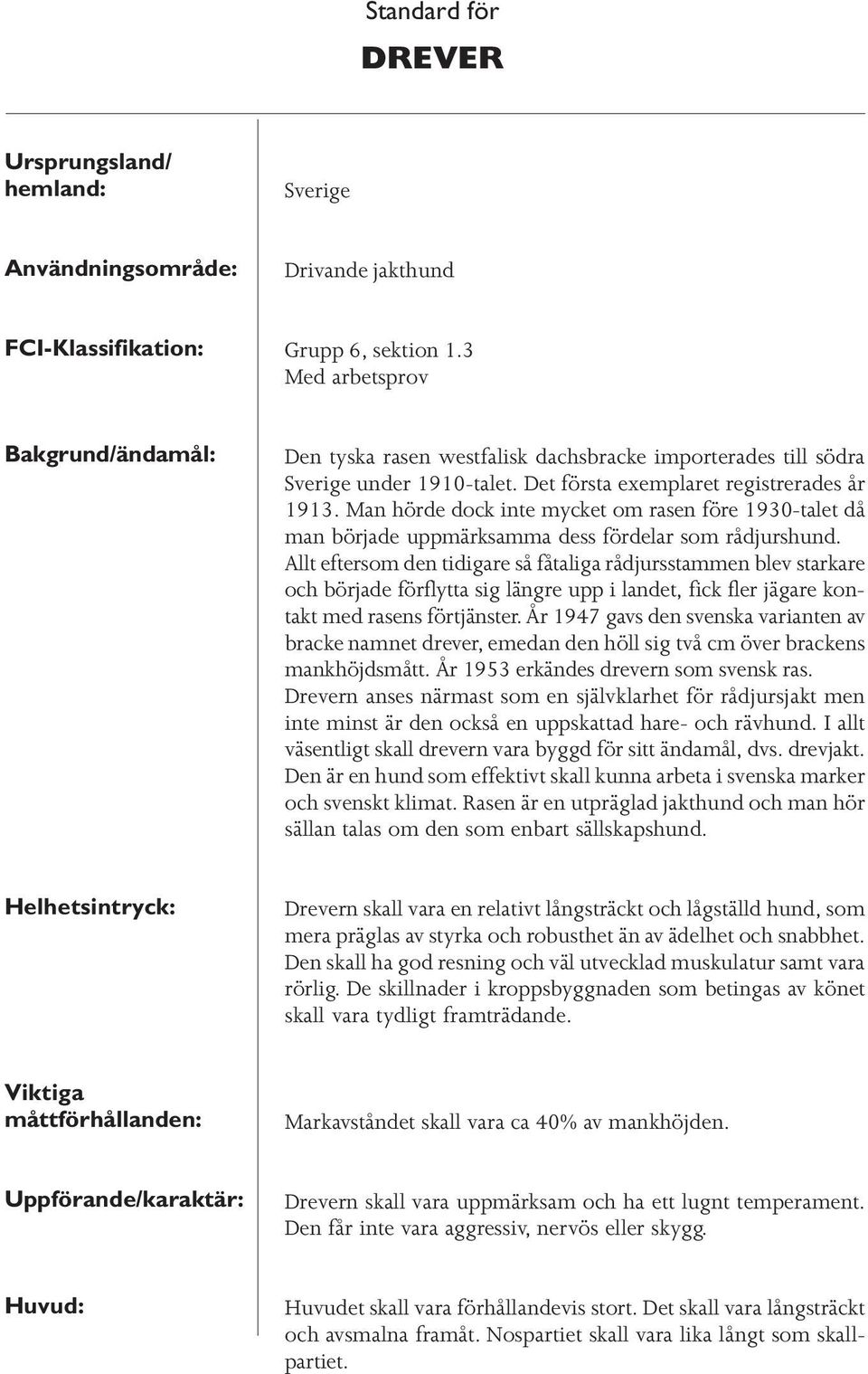 Man hörde dock inte mycket om rasen före 1930-talet då man började uppmärksamma dess fördelar som rådjurshund.