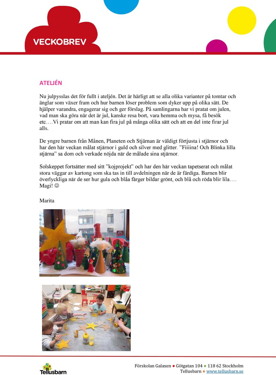 vi pratar om att man kan fira jul på många olika sätt och att en del inte firar jul alls.