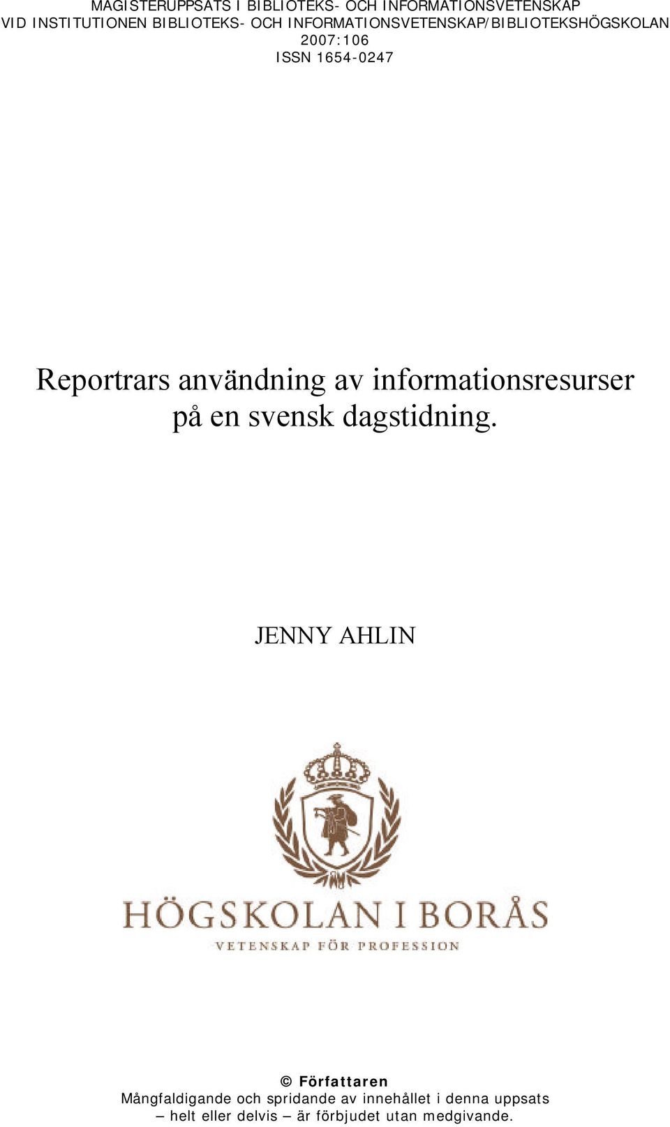 av informationsresurser på en svensk dagstidning.