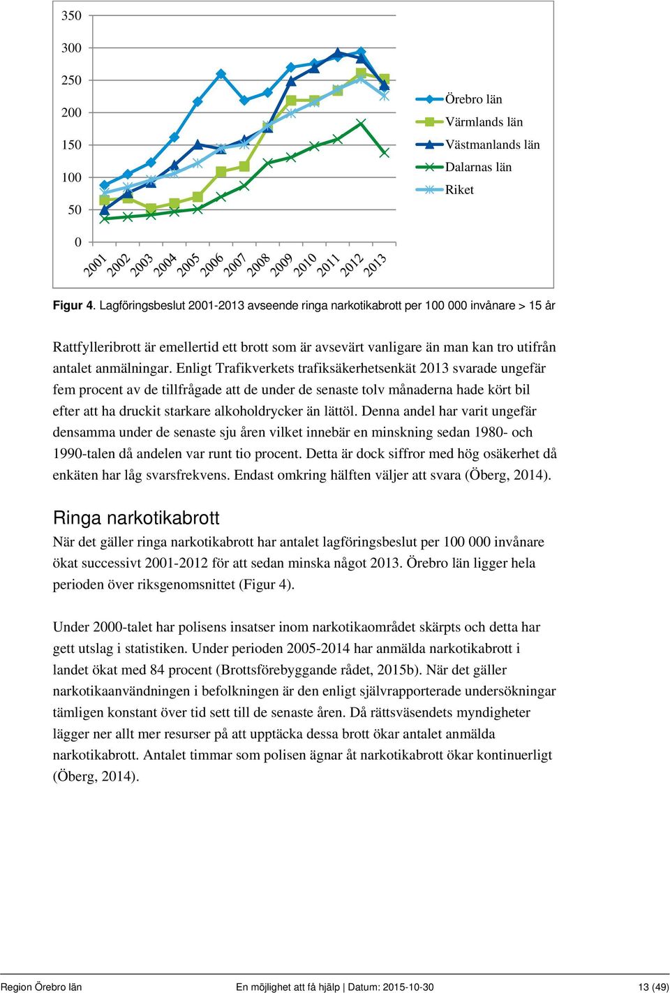 Enligt Trafikverkets trafiksäkerhetsenkät 2013 svarade ungefär fem procent av de tillfrågade att de under de senaste tolv månaderna hade kört bil efter att ha druckit starkare alkoholdrycker än