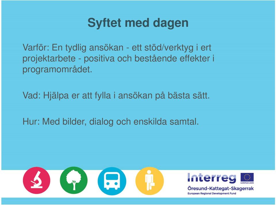 bestående effekter i programområdet.