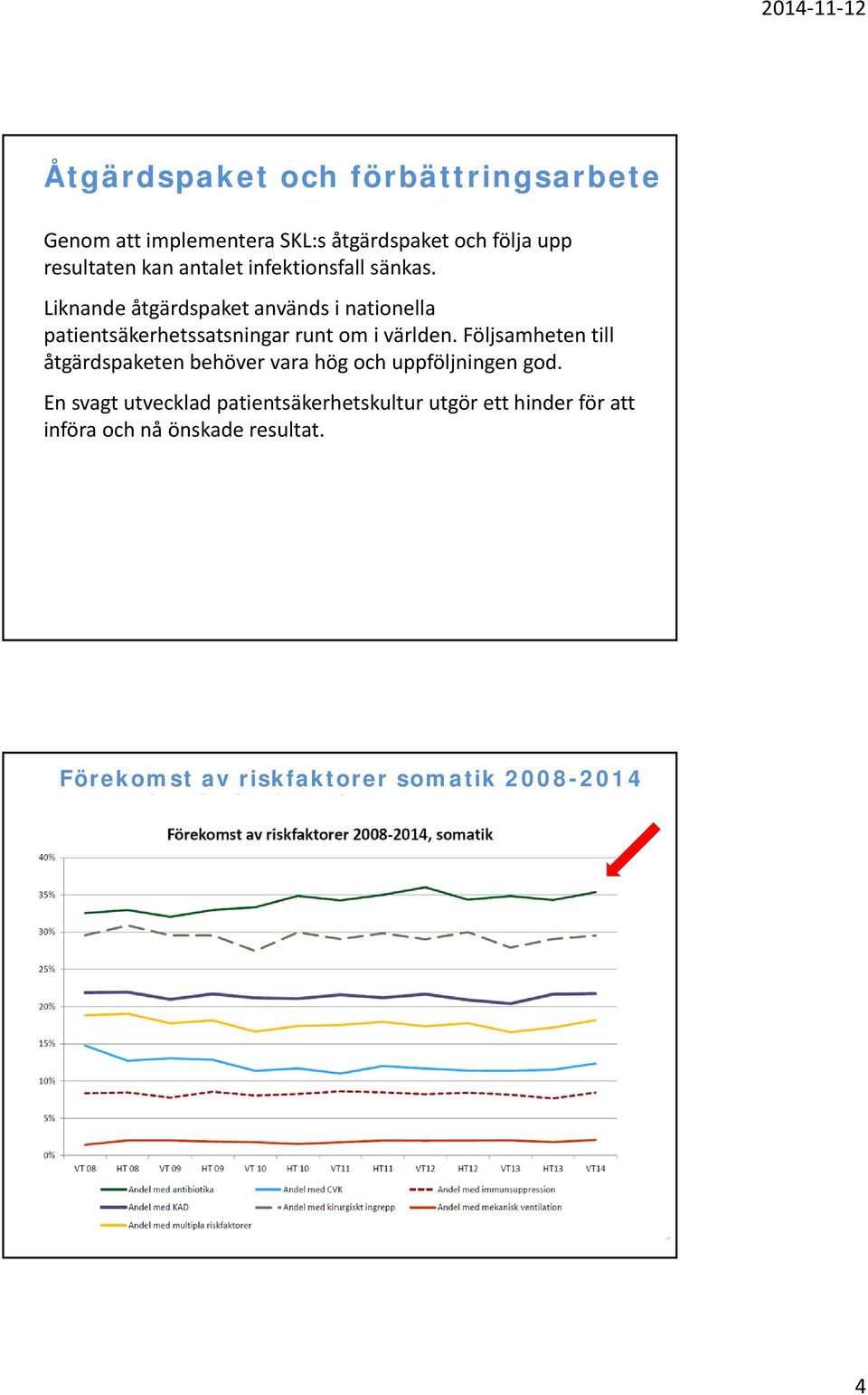 Följsamheten till åtgärdspaketen behöver vara hög och uppföljningen god.