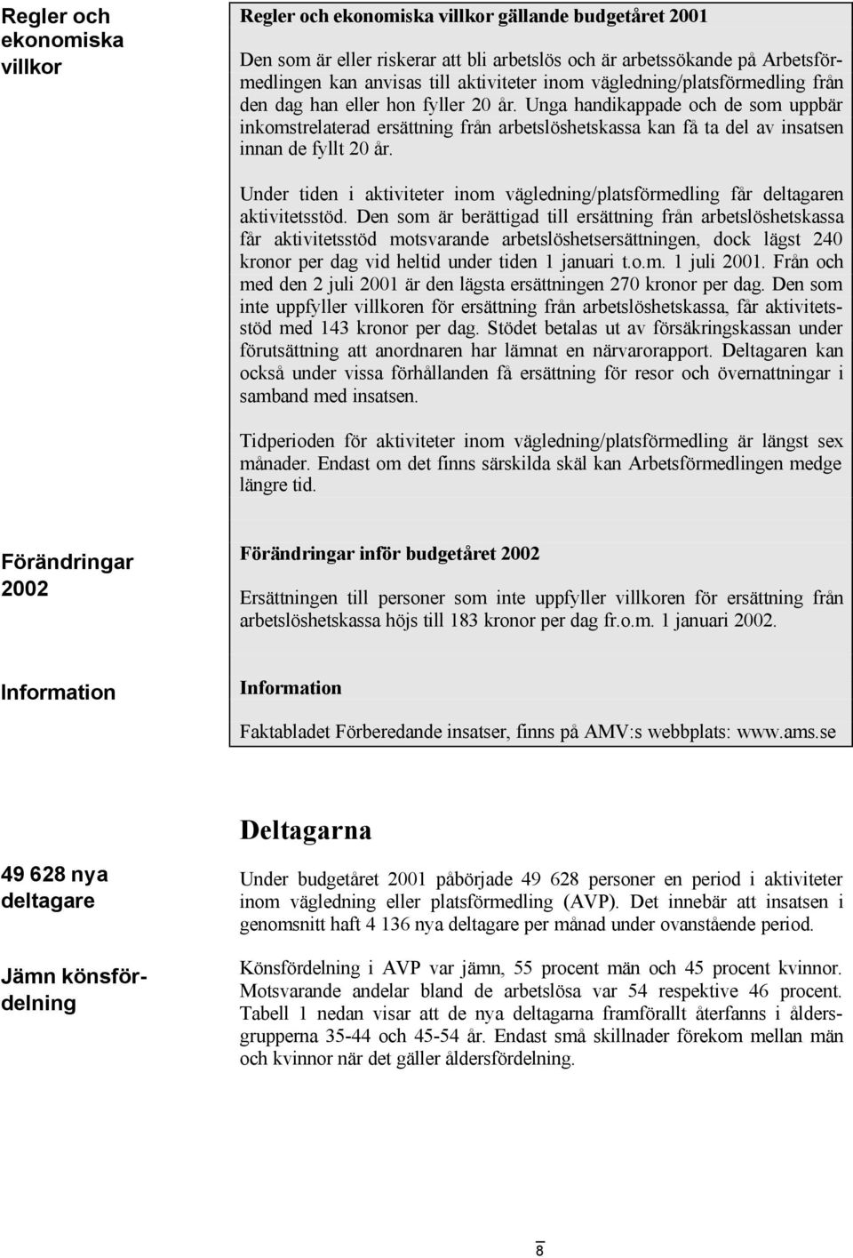 Unga handikappade och de som uppbär inkomstrelaterad ersättning från arbetslöshetskassa kan få ta del av insatsen innan de fyllt 20 år.