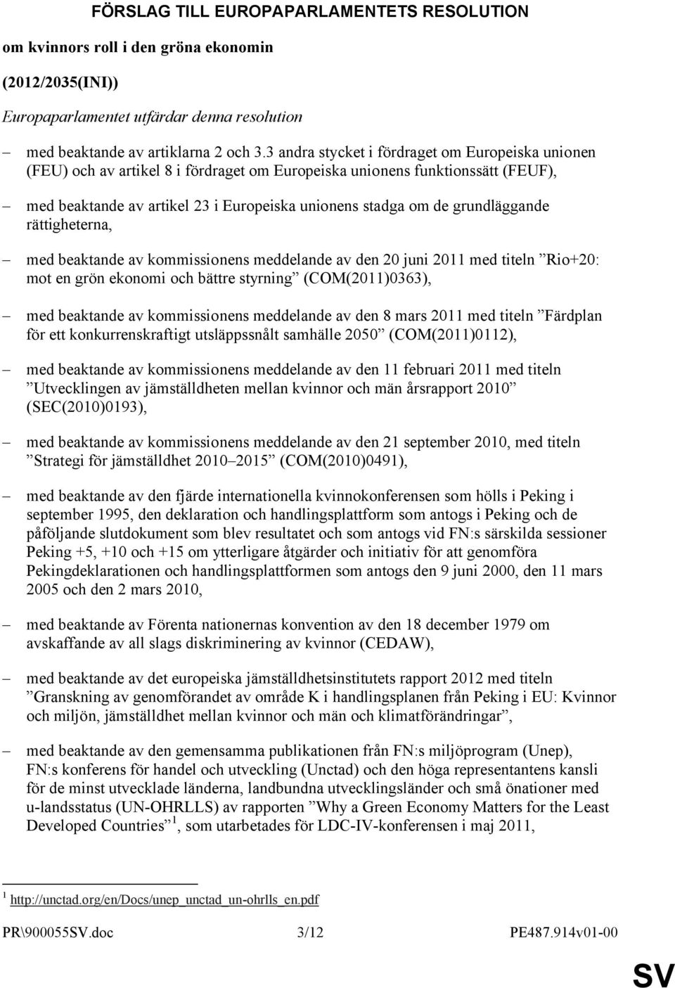 grundläggande rättigheterna, med beaktande av kommissionens meddelande av den 20 juni 2011 med titeln Rio+20: mot en grön ekonomi och bättre styrning (COM(2011)0363), med beaktande av kommissionens