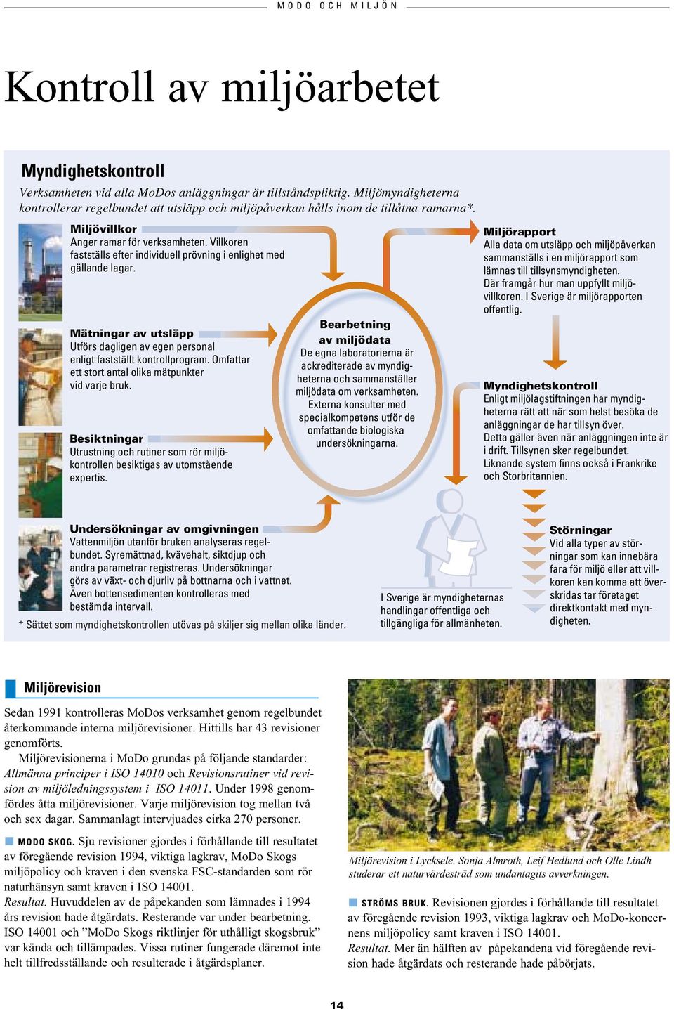 Villkoren fastställs efter individuell prövning i enlighet med gällande lagar. Mätningar av utsläpp Utförs dagligen av egen personal enligt fastställt kontrollprogram.