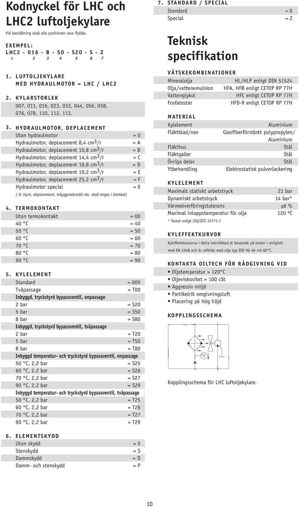 HYDRAULMOTOR, DEPLACEMENT Utan hydraulmotor = 0 Hydraulmotor, deplacement 8,4 cm 3 /r = A Hydraulmotor, deplacement 10,8 cm 3 /r = B Hydraulmotor, deplacement 14,4 cm 3 /r = C Hydraulmotor,