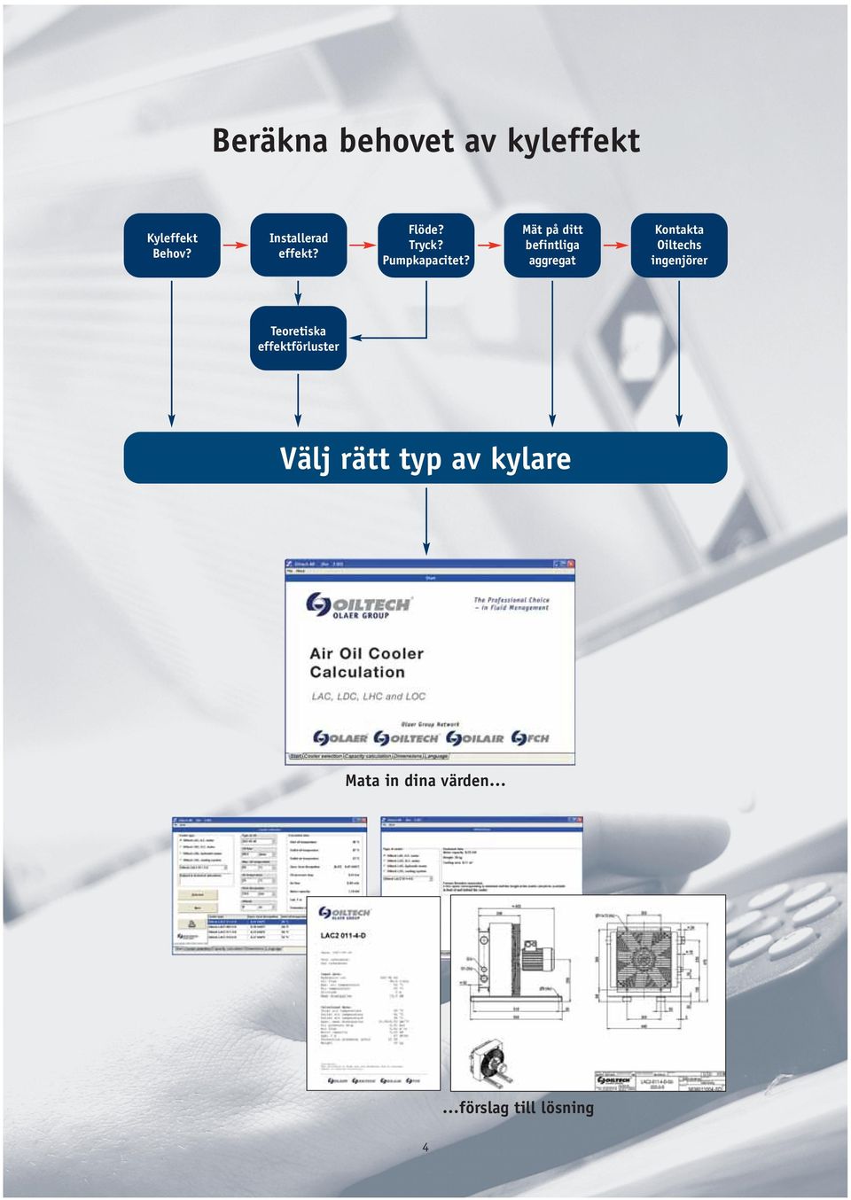 Mät på ditt befintliga aggregat Kontakta Oiltechs ingenjörer