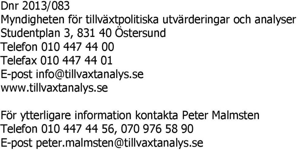 info@tillvaxtanalys.