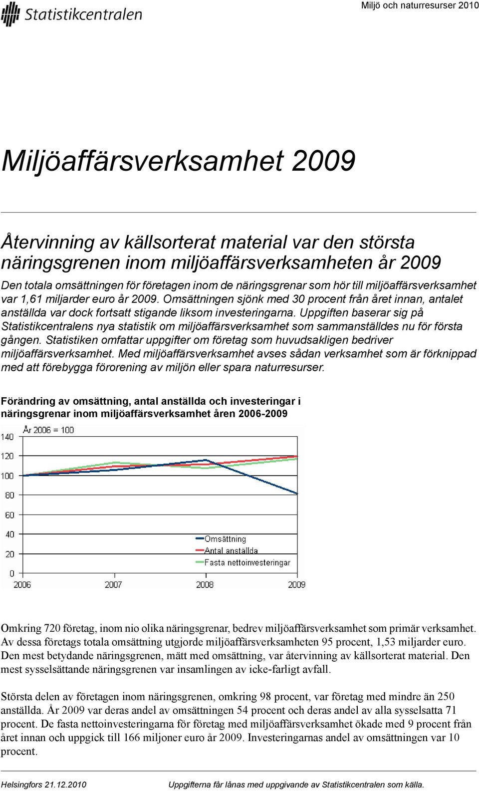 Omsättningen sjönk med 30 procent från året innan, antalet anställda var dock fortsatt stigande liksom investeringarna.