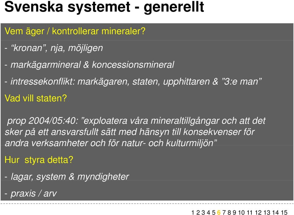 upphittaren & 3:e man Vad vill staten?