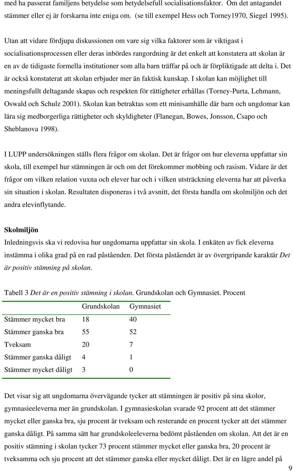 tidigaste formella institutioner som alla barn träffar på och är förpliktigade att delta i. Det är också konstaterat att skolan erbjuder mer än faktisk kunskap.