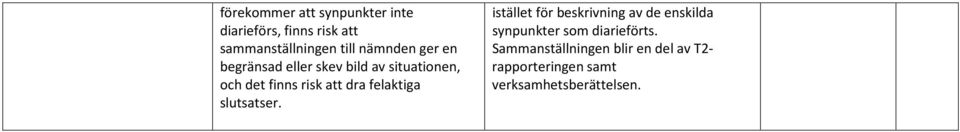 felaktiga slutsatser.