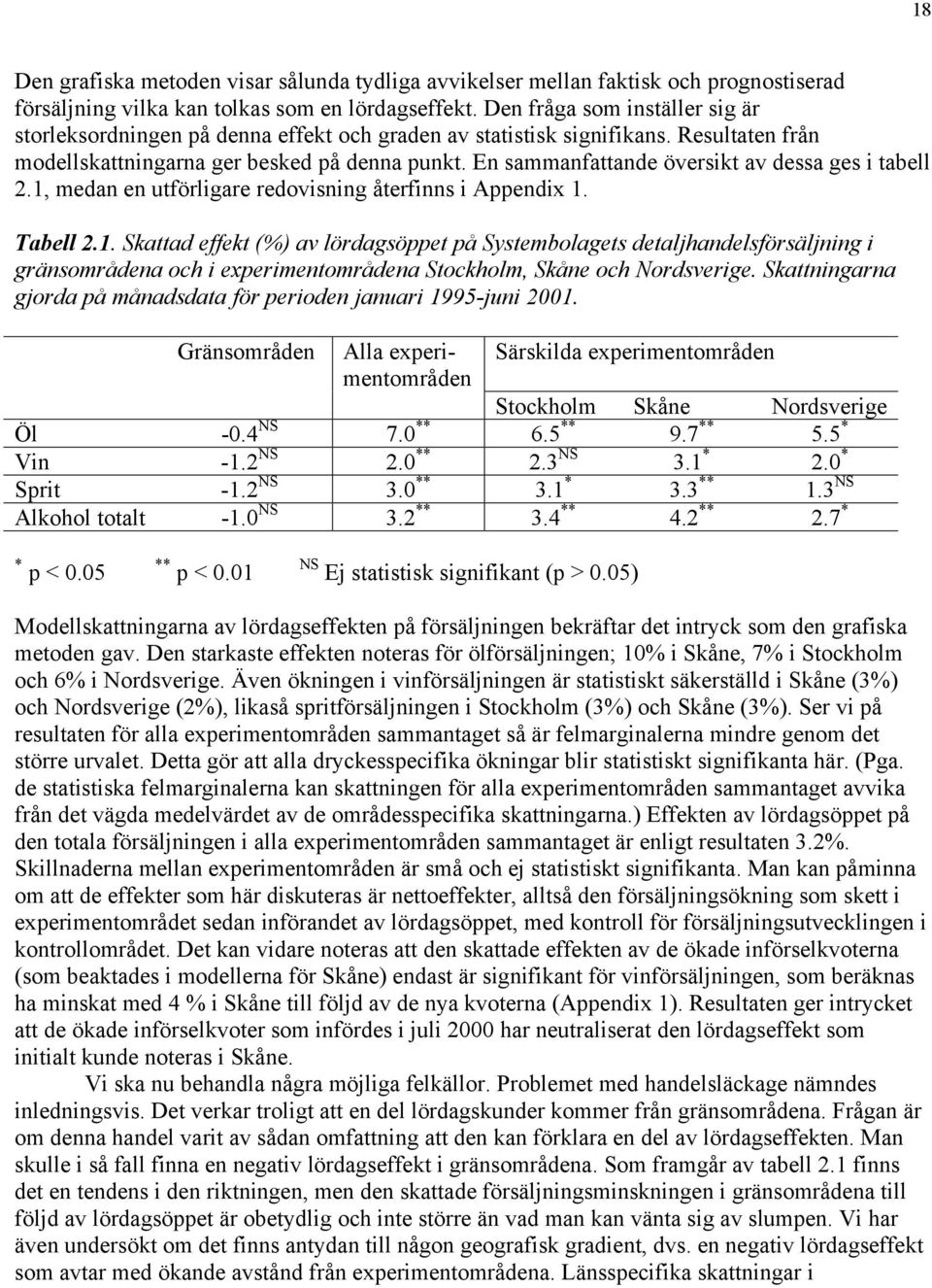 En sammanfattande översikt av dessa ges i tabell 2.1,