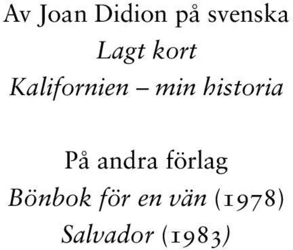 historia På andra förlag