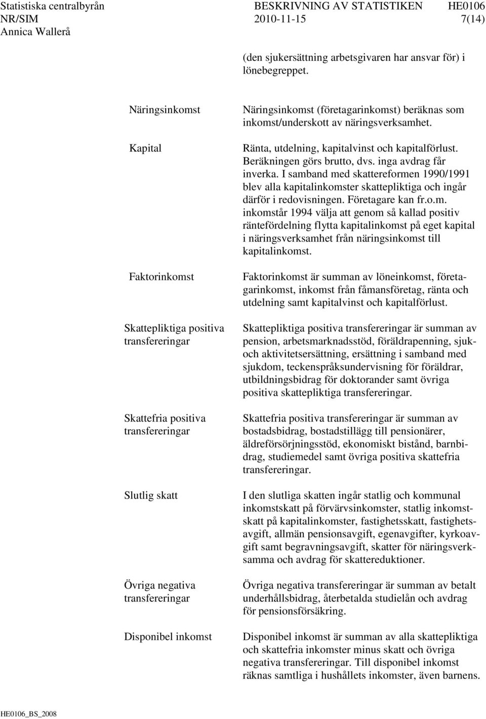 (företagarinkomst) beräknas som inkomst/underskott av näringsverksamhet. Ränta, utdelning, kapitalvinst och kapitalförlust. Beräkningen görs brutto, dvs. inga avdrag får inverka.