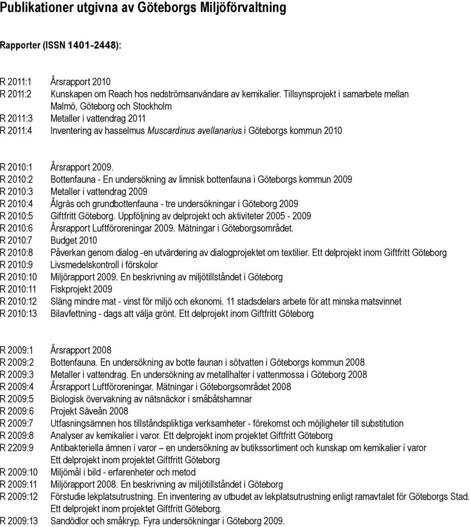 Årsrapport 2009.