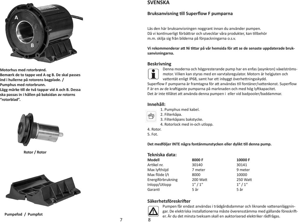 Då vi kontinuerligt förbättrar och utvecklar våra produkter, kan tillbehör m.m. skilja sig från bilderna på förpackningarna o.s.v. Vi rekommenderar att Ni tittar på vår hemsida för att se de senaste uppdaterade bruksanvisningarna.