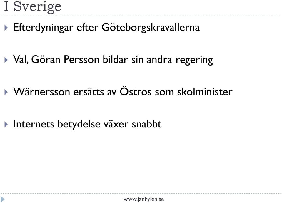 bildar sin andra regering Wärnersson