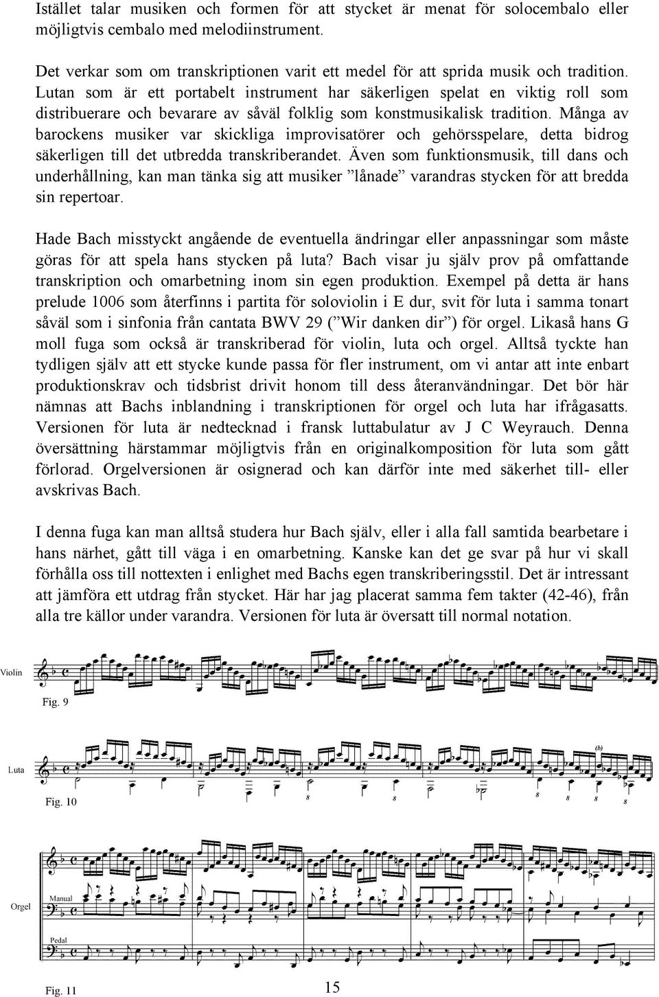 Lutan som är ett portabelt instrument har säkerligen spelat en viktig roll som distribuerare och bevarare av såväl folklig som konstmusikalisk tradition.