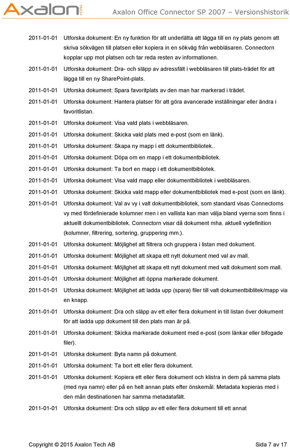 2011-01-01 Utforska dokument: Dra- och släpp av adressfält i webbläsaren till plats-trädet för att lägga till en ny SharePoint-plats.