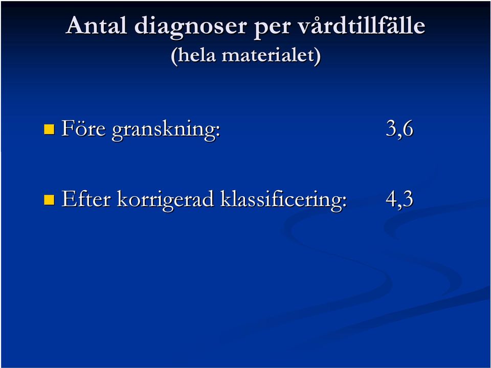 materialet) Före