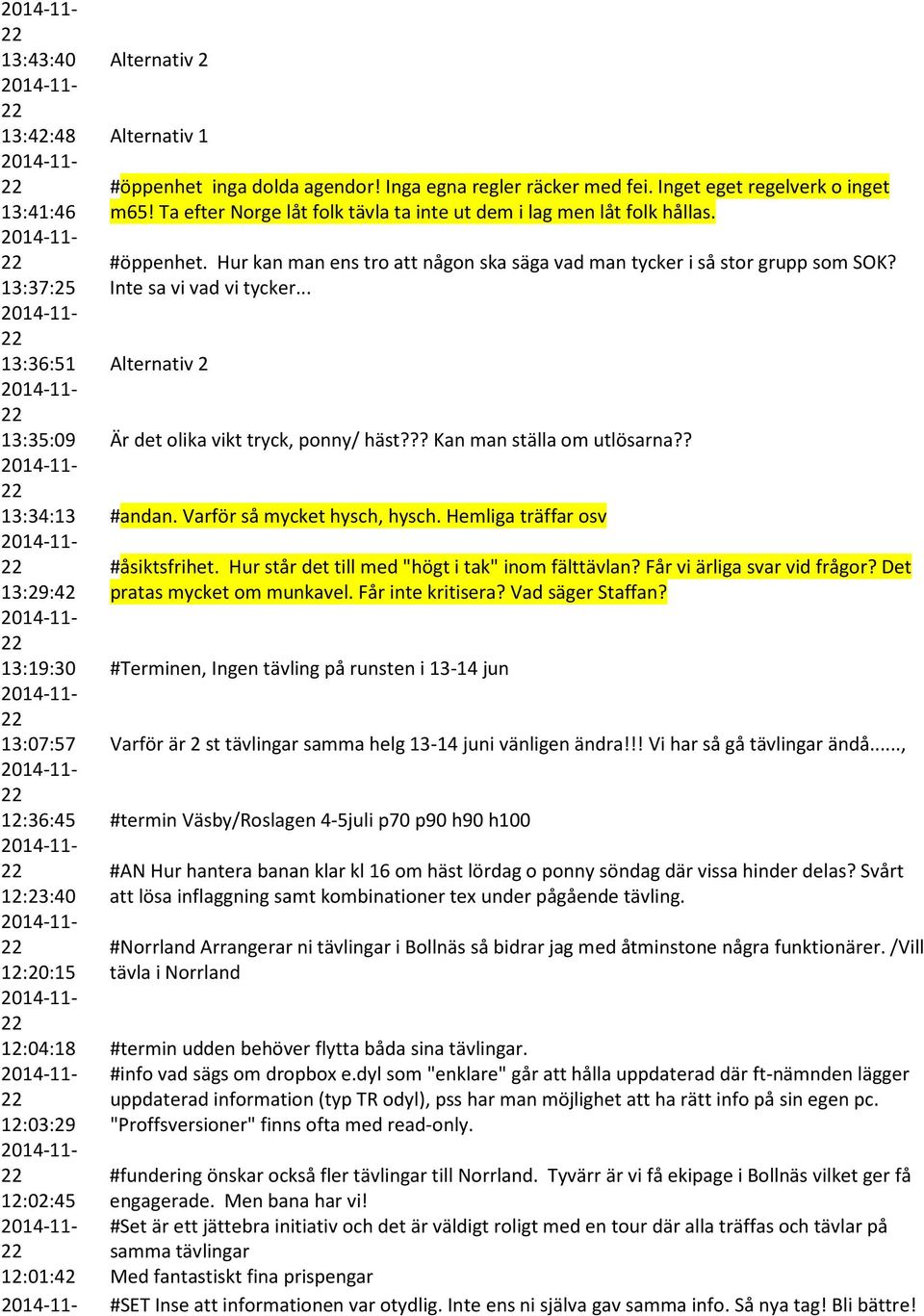 .. 13:36:51 Alternativ 2 13:35:09 Är det olika vikt tryck, ponny/ häst??? Kan man ställa om utlösarna?? 13:34:13 #andan. Varför så mycket hysch, hysch. Hemliga träffar osv 13:29:42 #åsiktsfrihet.