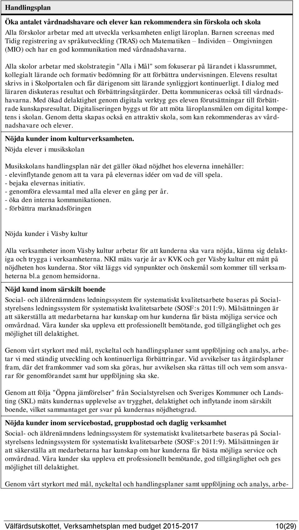 Alla skolor arbetar med skolstrategin "Alla i " som fokuserar på lärandet i klassrummet, kollegialt lärande och formativ bedömning för att förbättra undervisningen.