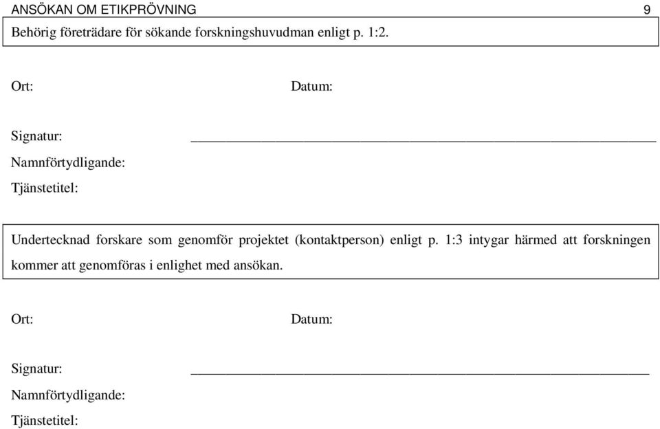 genomför projektet (kontaktperson) enligt p.