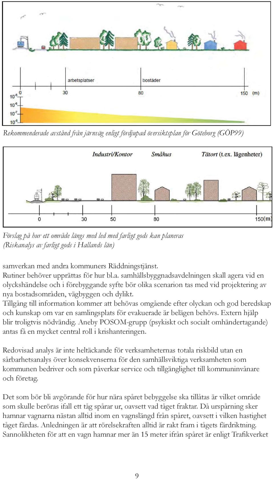 Tillgång till information kommer att behövas omgående efter olyckan och god beredskap och kunskap om var en samlingsplats för evakuerade är belägen behövs. Extern hjälp blir troligtvis nödvändig.