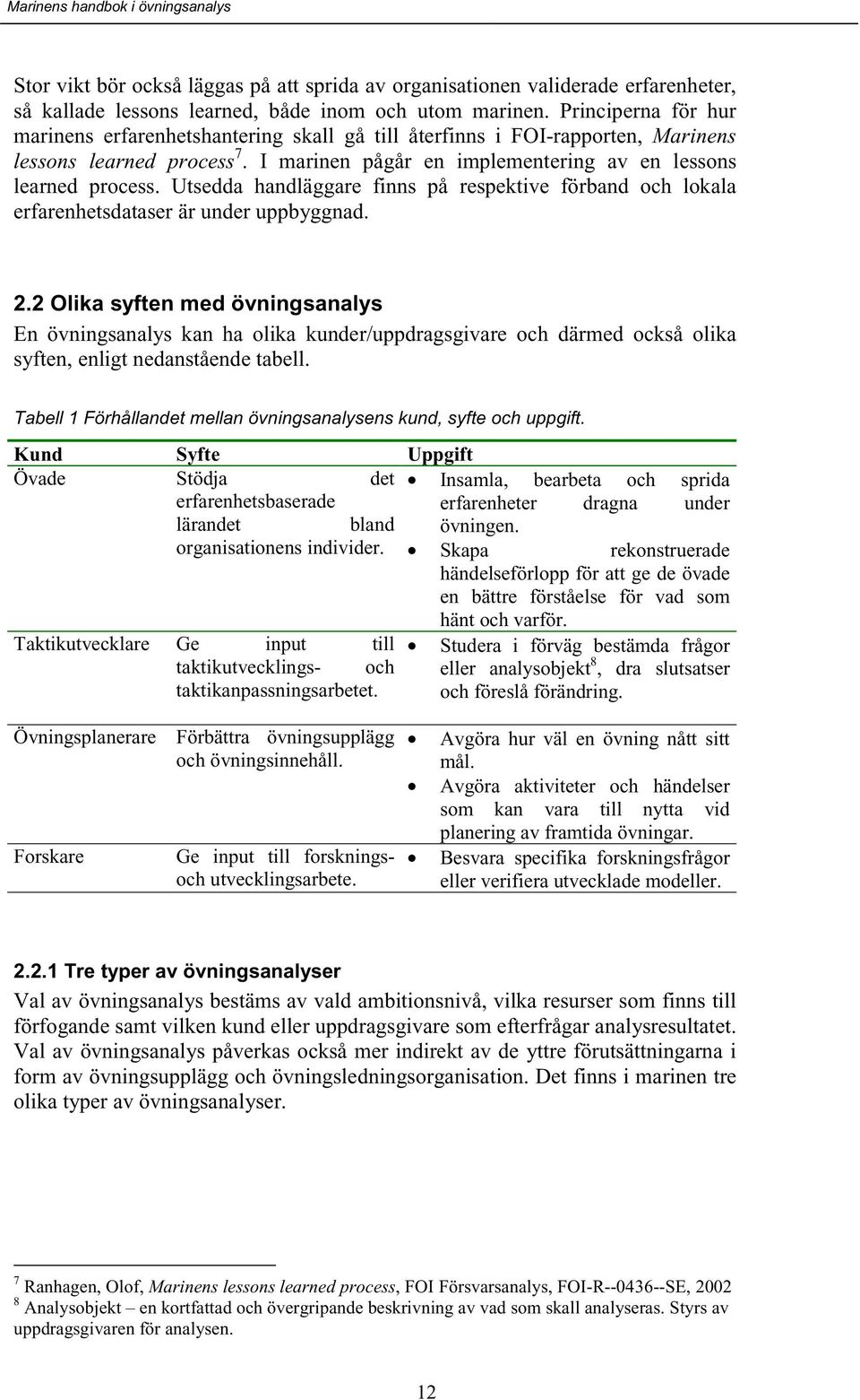 Utsedda handläggare finns på respektive förband och lokala erfarenhetsdataser är under uppbyggnad. 2.