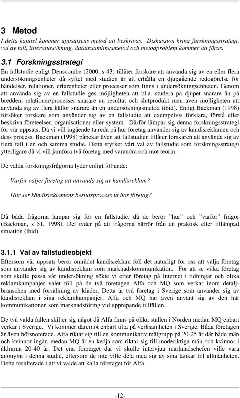 redogörelse för händelser, relat