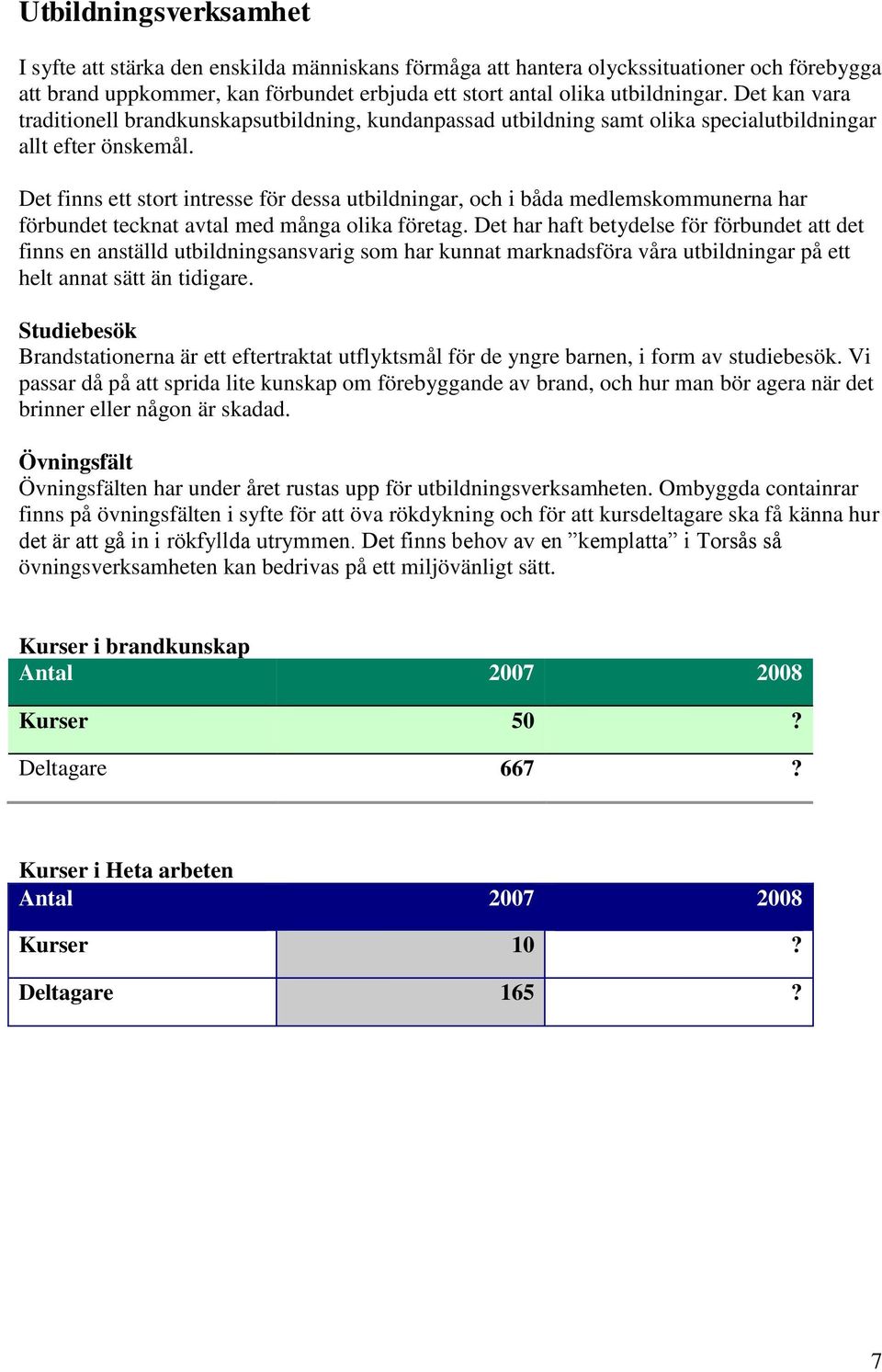 Det finns ett stort intresse för dessa utbildningar, och i båda medlemskommunerna har förbundet tecknat avtal med många olika företag.