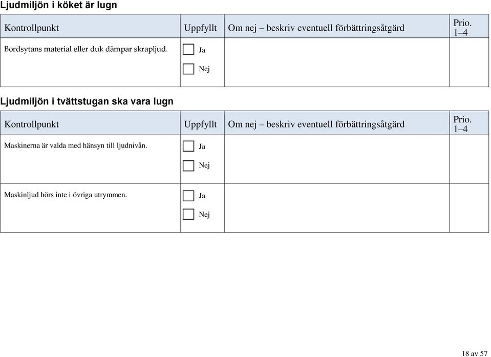 Ljudmiljön i tvättstugan ska vara lugn Maskinerna är