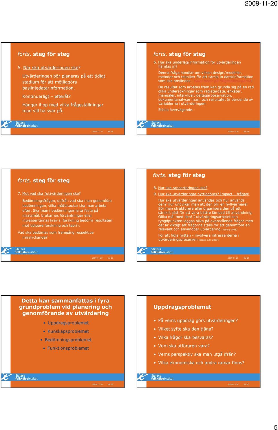 Denna fråga handlar om vilken design/modeller, metoder och tekniker för att samla in data/information som ska användas. Valet beror på frågeställningarna!