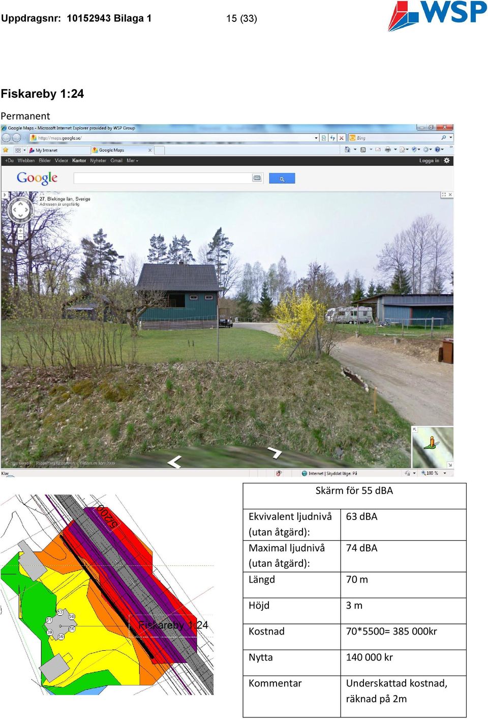 dba 70 m 3 m 70*5500= 385 000kr 140