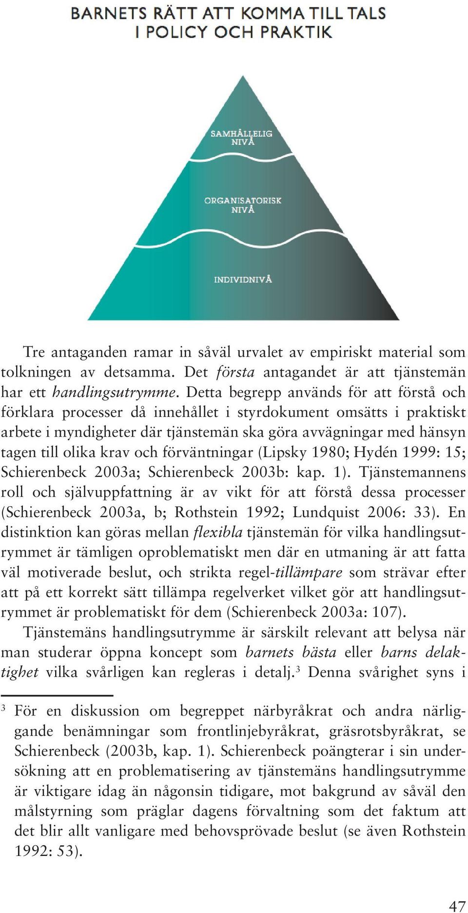 och förväntningar (Lipsky 1980; Hydén 1999: 15; Schierenbeck 2003a; Schierenbeck 2003b: kap. 1).