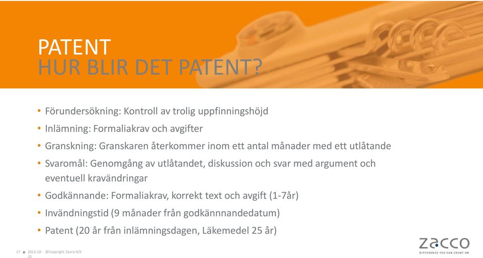 återkommer inom ett antal månader med ett utlåtande Svaromål: Genomgång av utlåtandet, diskussion och svar med