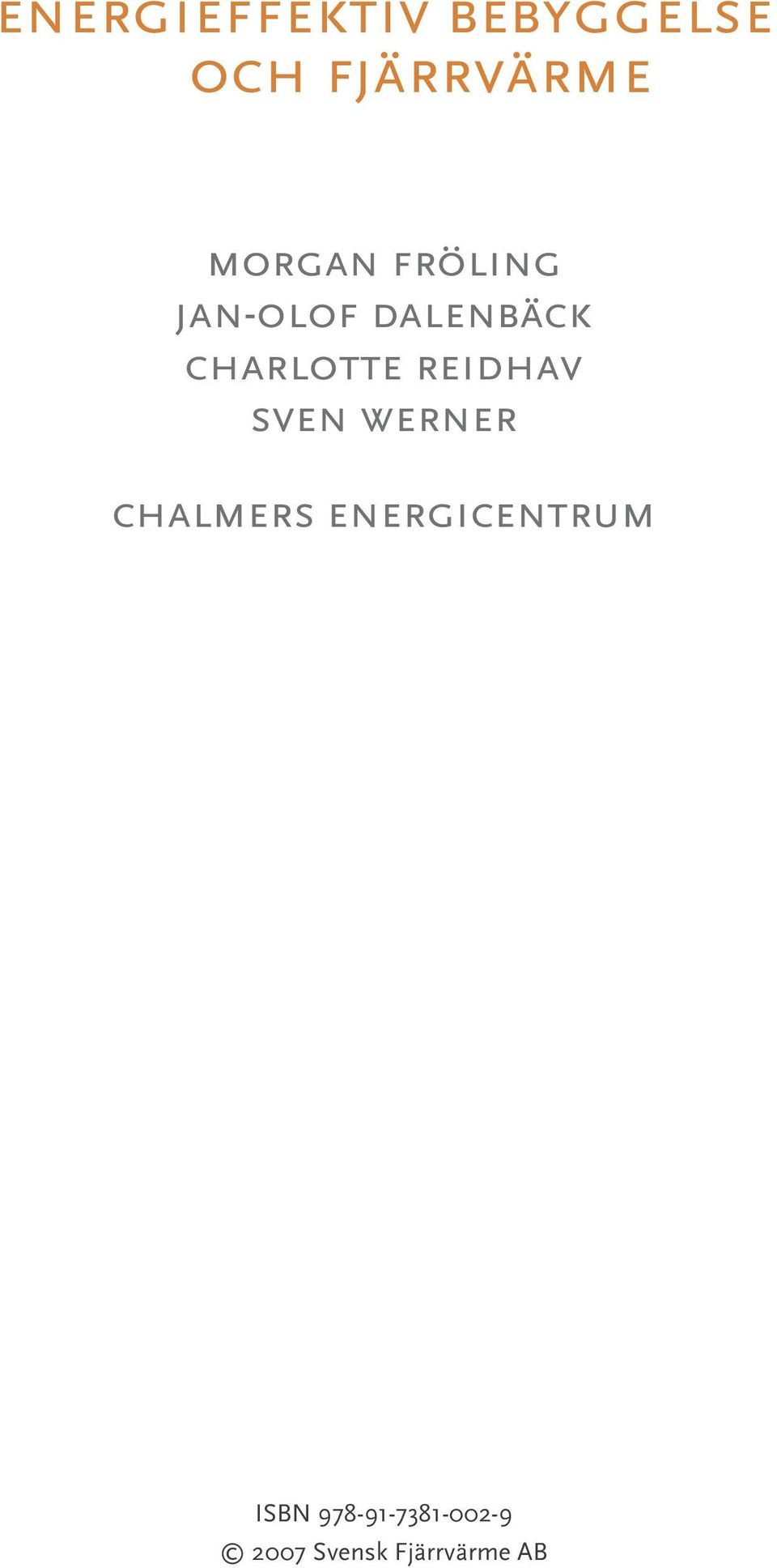 reidhav sven werner chalmers energicentrum