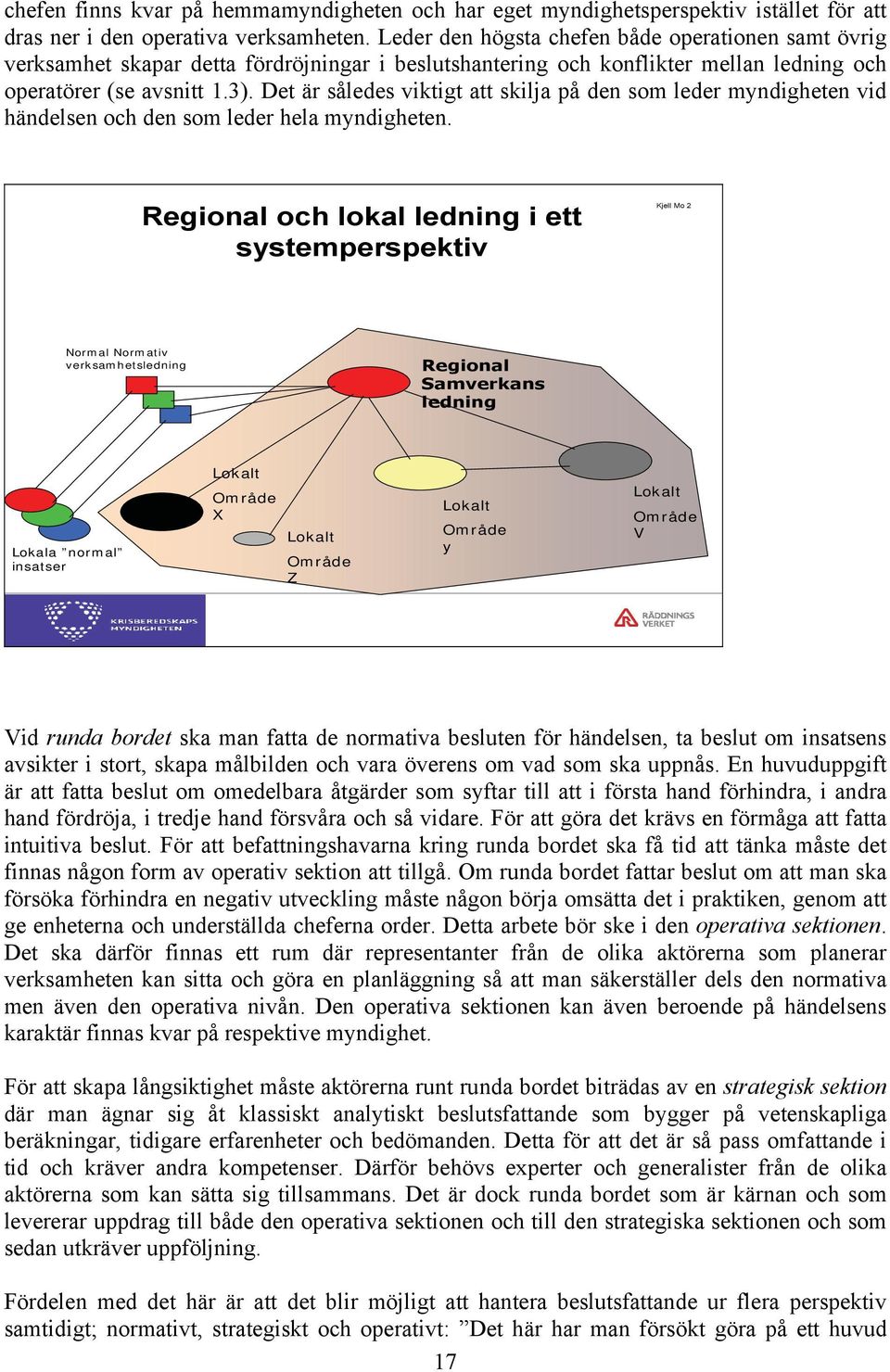 Det är således viktigt att skilja på den som leder myndigheten vid händelsen och den som leder hela myndigheten.