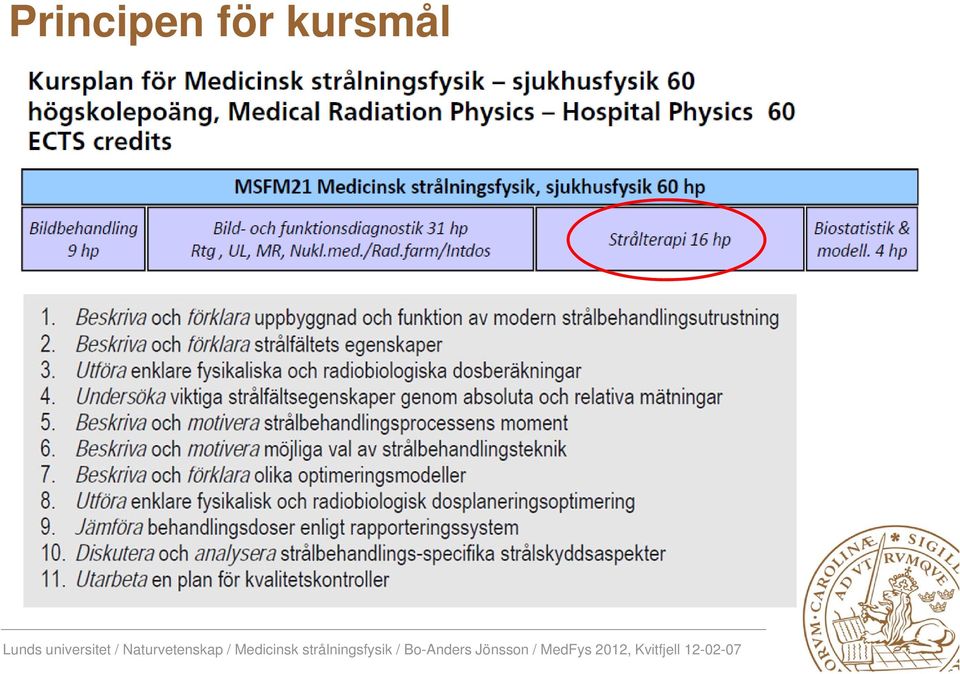 kursmål